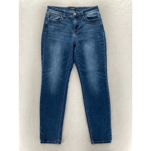Judy Blue Jeans Women's 9/29 Slim Fit Skinny Leg Blue Stretch Denim Mid Rise - Picture 1 of 13